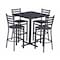 Holland Bar Stool Co Outdoor 400 Jackie 25 in. Counter Stool with Black Wrinkle Finish OD400 - alternate 4